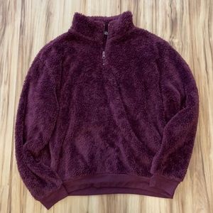 Fifth sun half zip up sweater